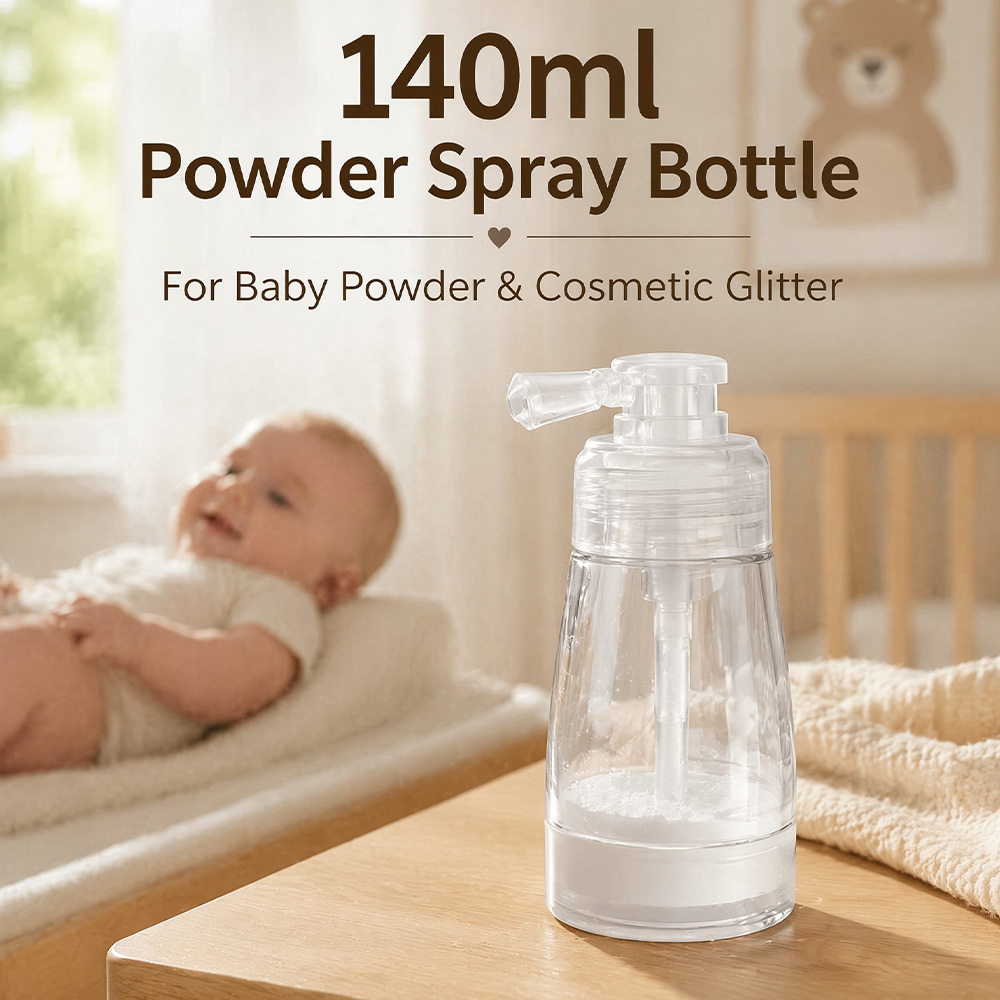 Baby Products Distributor - 140ml Sprühflasche mit Druckmechanismus für Trockenpuder,