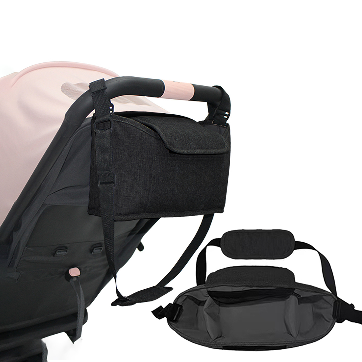 Diaper Bag Backpack - Kinderwagen-Aufbewahrungstasche, Multifunktional, Große Kapazität Kinderwagen-Hängetasche, Modische