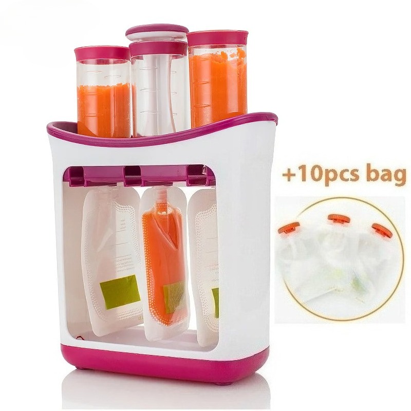Baby Products Distributor - aby Ergänzende Nahrungsmittel-Quetschstation mit 10 Quetschbeuteln