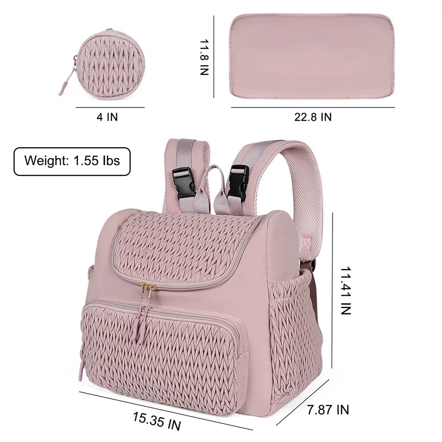 Große Wickeltasche mit Strickm – Diaper Bag Backpack Bewertung und Preis
